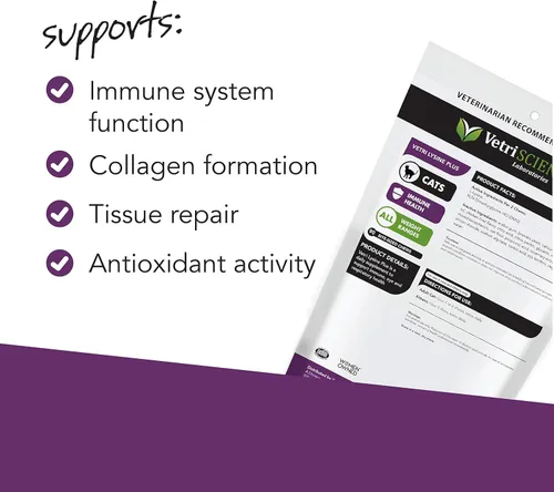 Vista 3 de Vetri-Lysine Plus, masticables de tamaño de mordisco
