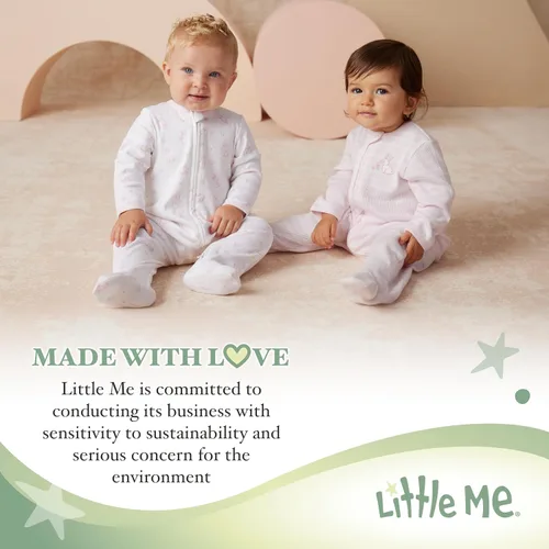 Vista 7 de Little Me Mantas para bebé, manta de recepción de envoltura de felpa, 30 x 27 pulgadas