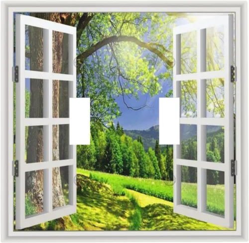 Vista 88 de Cubiertas de Tomacorriente 3D Árbol Morado 1 Gang Placa de Cubierta de Interruptor de Luz Dúplex Placas Decorativas de Pared Placa de Interruptor