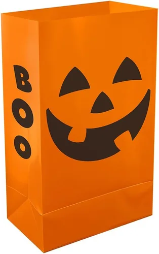 Vista 9 de LumaBase Bolsas de plástico Luminaria, Ghost - Juego de 12