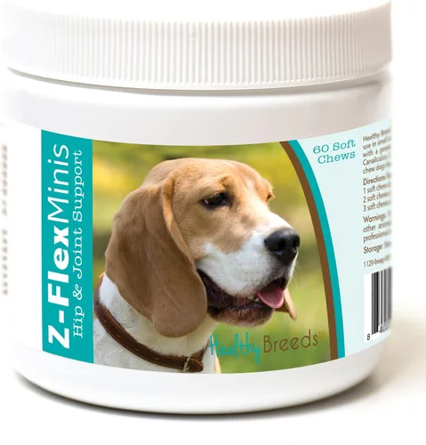 Vista 107 de Healthy Breeds Affenpinscher Z-Flex Minis - Masticables suaves para cadera y articulaciones, 60
