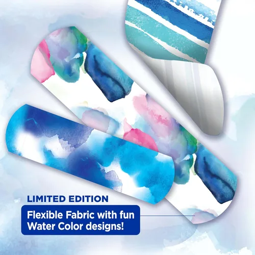 Vista 2 de Band-Aid Vendajes adhesivos de tela flexible, cómoda protección flexible y cuidado de heridas para pequeños cortes y rasguños, vendaje de primeros