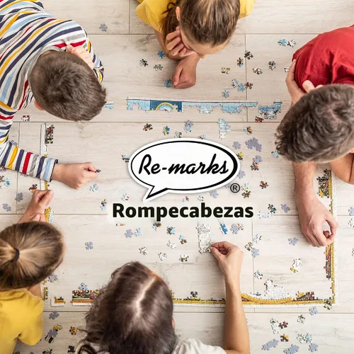Vista 6 de Re-Marks Feline Tales - Rompecabezas de 1000 piezas para todas las edades, rompecabezas de libros de gatos, rompecabezas familiar