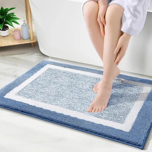Vista 80 de OLANLY Alfombras de baño 24x16, tapetes de baño extra suaves y absorbentes de microfibra, antideslizantes, lavables a máquina, secan rápido