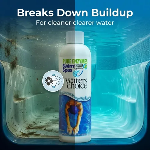 Vista 5 de Waters Choice Enzimas para spas de natación, tratamiento de agua de spa para spas de natación de 1000 a 2000 galones, específicamente formuladas