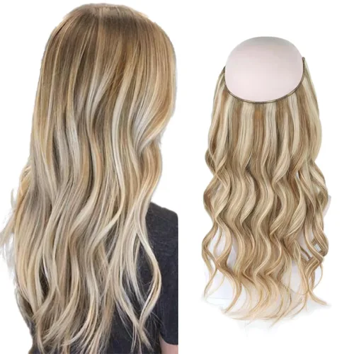 Vista 20 de Sassina Extensiones de Cabello con Alambre Invisible Cabello Humano Real con Alambre Transparente Tamaño Ajustable Clips Seguros Naturales Liso