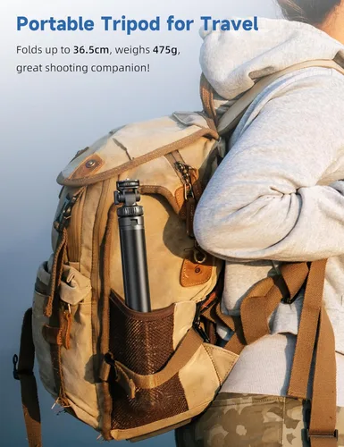 Vista 7 de Trípode de teléfono de 75 pulgadas, palo selfie con control remoto y soporte para teléfono, trípode extensible para iPhone, trípode de aluminio