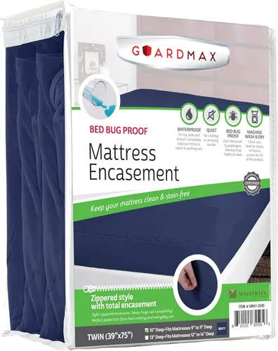 Vista 56 de Protector de colchón Guardmax con cremallera funda contra insectos para cama 100% impermeable suave, hipoalergénico y transpirable
