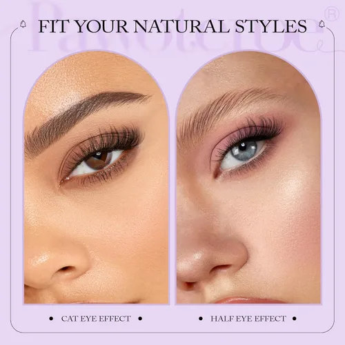 Vista 145 de Kit de extensión de pestañas Pawotence DIY 280 piezas, racimos de pestañas, kit de extensión de pestañas, 9-16mm, 30D, 40D, pestañas individuales