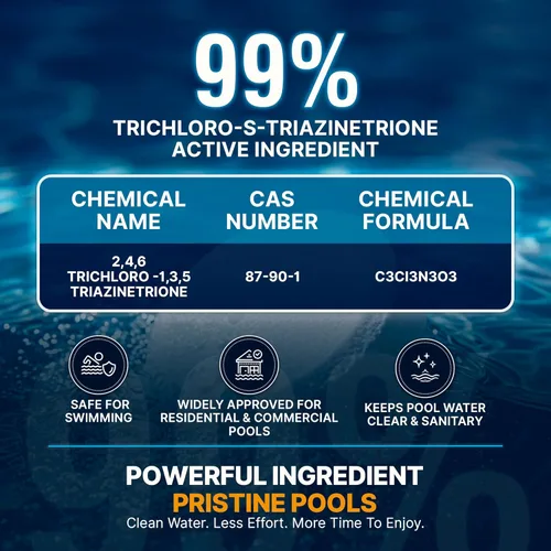 Vista 8 de Tabletas de cloro para piscina Pool Shark - Tabletas de cloro de 3 pulgadas - Pastillas de cloro activo al 90% de disolución lenta - Productos