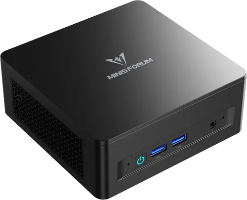 Vista 10 de MINISFORUM UM690L Slim Mini PC AMD Ryzen 9 6900HX LPDDR5 32GB RAM 1TB PCIe4.0 SSD, USB 4 (8K) + HDMI + salidas DP 2.5G LAN WiFi6E BT5.2, Radeon 680M
