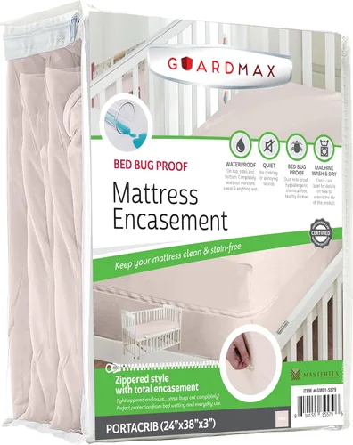 Vista 34 de Protector de colchón Guardmax con cremallera funda contra insectos para cama 100% impermeable suave, hipoalergénico y transpirable