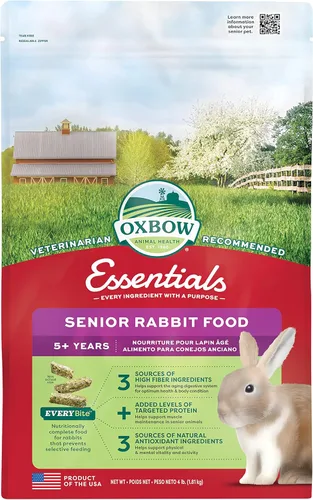 Vista 14 de Oxbow Essentials Alimento para Conejos, Conejo Joven, Hecho con Heno de Alfalfa Oxbow, Pellets de Alimento para Mascotas con Vitaminas y Minerales