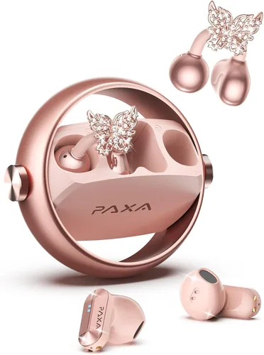 Vista 11 de Auriculares inalámbricos 2 en 1 con clip en oído abierto, 0 retardo Bluetooth 6.0, reproducción ultra larga de 140 horas, control táctil