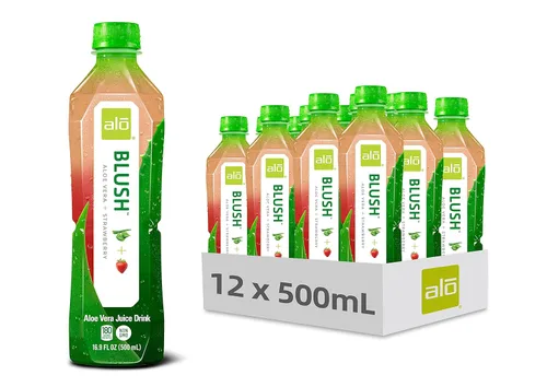 Vista 6 de ALO Bebida de jugo de aloe vera ALLURE - Mangostán + mango 16.9 onzas líquidas, paquete de 12 Bebida a base de plantas con pulpa de aloe real
