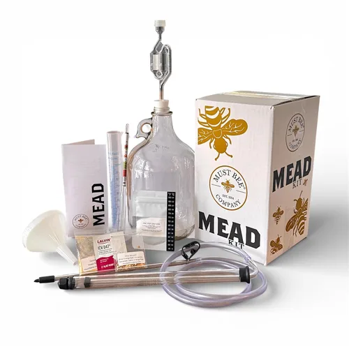 Vista 8 de Mead Making Kit – Kit de Mead de 1 galón para hacer tu propio vino de miel con equipo reutilizable – Prepara un delicioso Mead estilo Metheglin