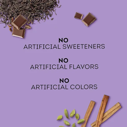 Vista 6 de Lipton Chocolate Chai con especias orgánicas añade leche no láctea de elección estilo café para té caliente o helado chocolate Chai Latte sin