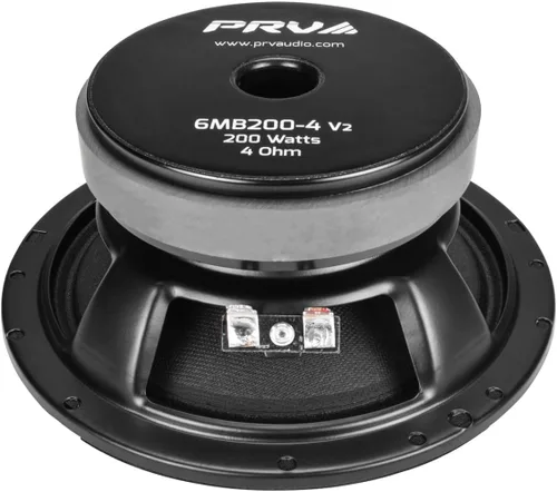 Vista 5 de PRV AUDIO Altavoz de graves medios 6.5 6MB200-4 v2 4 ohmios - 200 vatios 93.5 dB 1.5" bobina de voz - Altavoz de 6 pulgadas para audio de automóvil