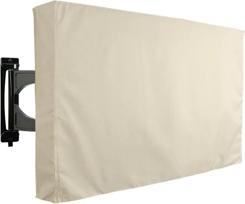 Vista 6 de KHOMO GEAR Funda de TV para exteriores, serie Sahara, protector universal resistente a la intemperie para TV de 22 a 24 pulgadas, se adapta a