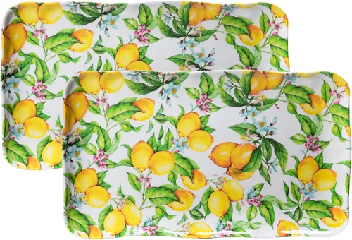 Vista 13 de LEHAHA Bandejas para preparar y servir a la parrilla, bandeja para servir barbacoa, bandejas de melamina para alimentos, juego de 2, gran regalo