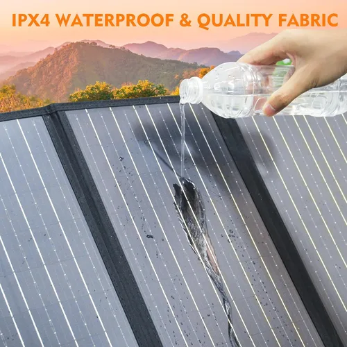 Vista 8 de Panel solar de 60 W para estación de energía portátil, panel solar plegable con salida de CC de 12-18 V/USB QC3.0/USB C