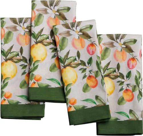 Vista 52 de Maison d' Hermine - Juego de 4 servilletas 100 % de tela de algodón lavable, decorar o regalar, hogar, cocina, comedor, fiestas de cóctel