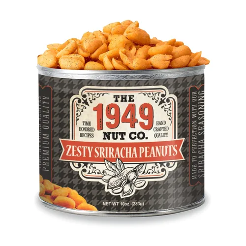 Vista 16 de The 1949 Nut Co. Buffalo Party Mix Cacahuetes fritos de sabores surtidos, Everything Sticks, bocaditos de guacamole y almendras ahumadas Extra