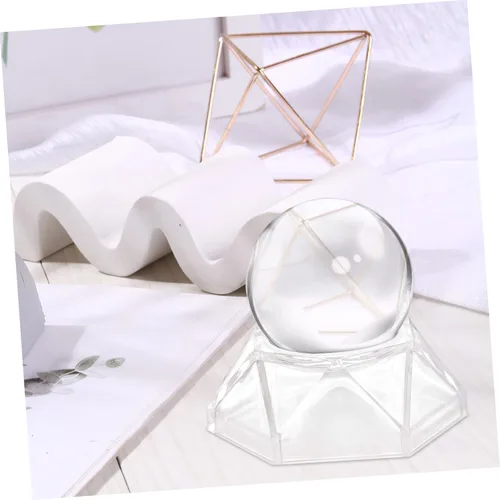 Vista 9 de Homoyoyo 2 piezas Base de acrílico Esfera Soporte de globo Base de Esfera de Cristal Soporte de Esfera para Exhibición de Esfera de Cristal Soportes