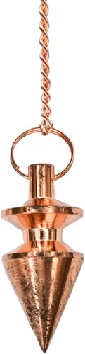 Vista 26 de Péndulos de metal curativos de Amazing Gemstone para adivinación, cúpula dorada de acero de cobre de alta energía, péndulo de bronce, péndulos