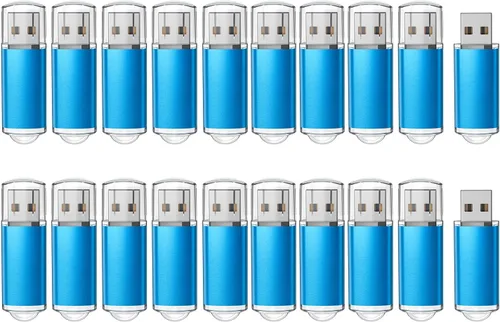 Vista 8 de RAOYI Paquete de 10 unidades 1 GB 1G USB Flash Drive USB 2.0 Memory Stick Bulk Pulgar Drive Pen Drive Azul