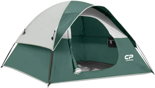 Tents for Camping 6 Person Tent Waterproof Windproof Double Layer Family Camping Tent, Easy Setup Dome Tent with Large Mesh Windows & Wider Door for de CAMPROS CP