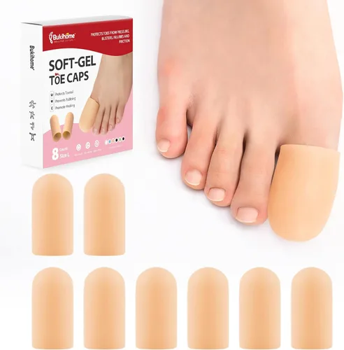 Vista 16 de Bukihome Protectores de dedos de silicona - Juego de 12 fundas de gel para dedos, protectores de dedos - Cubre dedos con aceites esenciales de aloe