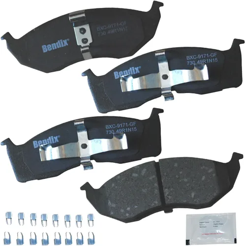 Vista 272 de Pastillas de Freno Delanteras Cerámicas Bendix Priority1 CFC430A para Modelos Selectos INFINITI G35, I30, Nissan 350Z, Altima, Juke, Maxima, Sentra