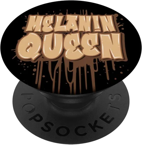 Vista 6 de Melanin Queen Drip Beautiful Black Woman African Pride PopSockets MagSafe PopGrip for iPhone