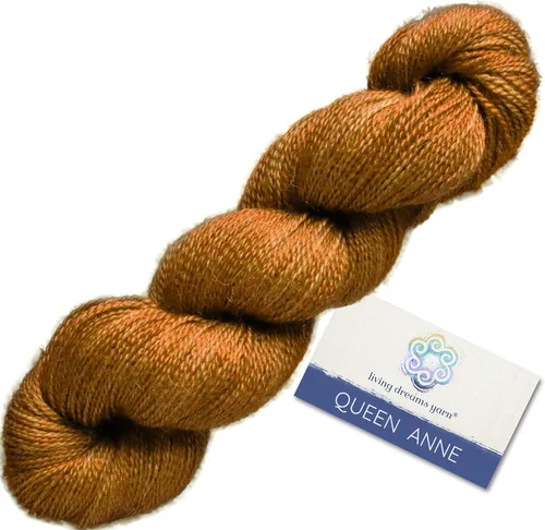 Vista 19 de Living Dreams Queen Anne LACE - Ovillo de lana 100% suave y lujosamente suave, color azul Arándano