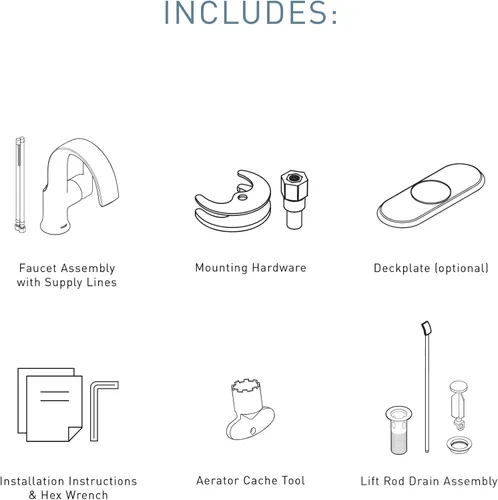 Vista 3 de Moen Colección Doux de Cromo Grifo monomando de arco alto con flujo laminar para baño, llave moderna para lavabo de baño, S6910