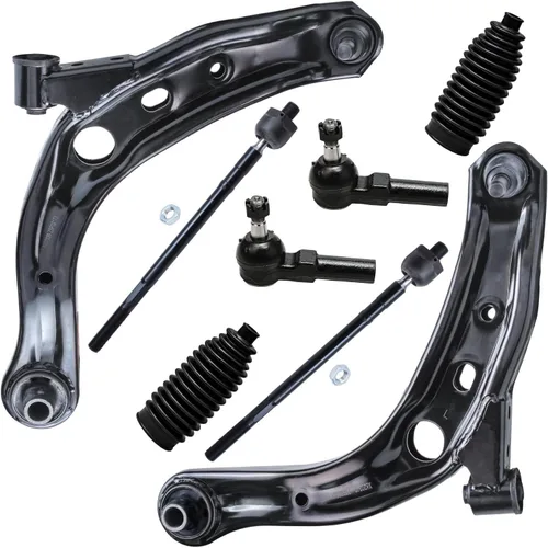 Vista 177 de Detroit Axle - Kit de brazos de control delanteros de 8 piezas para Toyota Sienna 2004-2010, 2 brazos de control inferiores con rótulas, 4 barras