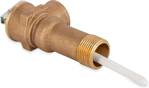 Vista 3 de Camco 10493 Válvula de alivio de temperatura y presión de 3/4" con sonda recubierta de epoxi de 4" - vástago extendido