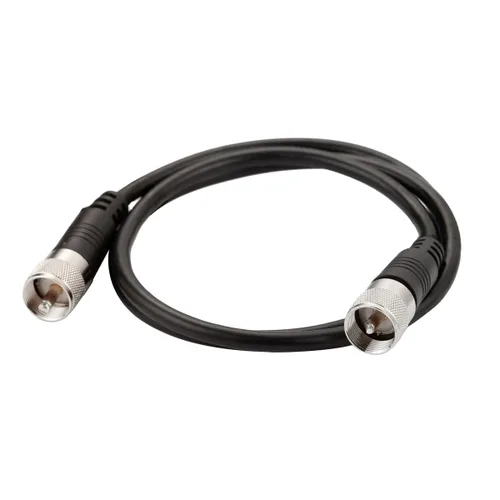 Vista 16 de Cable coaxial RG8x, Cable coaxial CB, 50 pies UHF PL259 macho a macho cables de antena CB de baja pérdida, 50 ohmios para radio HAM, analizador