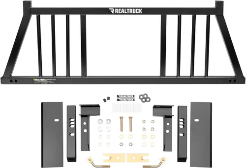 Vista 4 de RealTruck BACKRACK - Marco de estante de media lamas + kit de herramientas para uso con caja de herramientas de 21 pulgadas, combo Negro, sin
