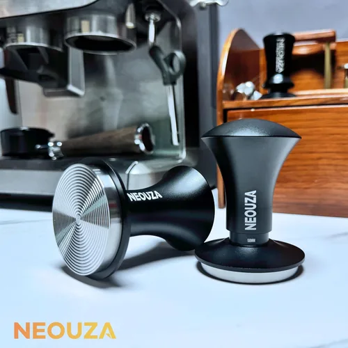 Vista 2 de NEOUZA Espresso Tamper V2 2.000 in Dual Calibrado Muelle Cargado para Cafetera Portafiltro, Anti Deflexión de Presión, Mango Refinado, Base