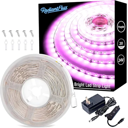 Vista 33 de Kit de iluminación debajo del gabinete Tiras pequeñas de luz LED de 10 pies blancas, tira de luces LED flexible regulable, 180 LED, súper brillantes