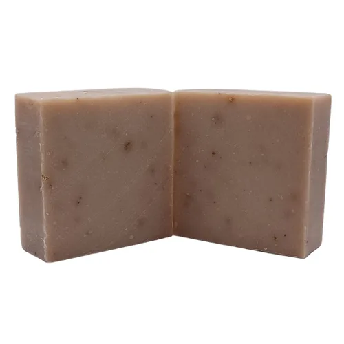 Vista 4 de Jabón hecho a mano de avena, leche de cabra y miel - Jabón exfoliante de leche de cabra - Remedio para la piel seca Jabón de leche de cabra - Jabón