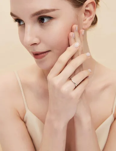 Vista 6 de EAMTI - Anillo de plata de ley 925 de 564, 532 y 1564 pulgadas (2 mm, 4 mm y 6 mm), alianza de matrimonio altamente pulida de cúpula lisa, ajuste