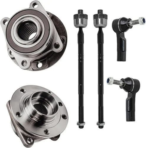 Vista 208 de Detroit Axle - Kit de 4 piezas de manguetas de dirección para Honda Civic 2006-2011, 2 manguetas de dirección delanteras y bujes de ruedas