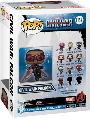 Vista 3 de Funko Pop Marvel: Captain America: Civil War Build A Scene - Figura de Falcon 10 de 12 - Exclusivo de Amazon - Figura de vinilo coleccionable - Idea