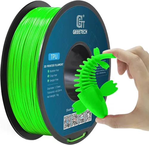 Vista 14 de Geeetech - Filamento PLA de 0.07 pulgadas, filamento de seda de bicolor, consumo dicromático de coextrusión brillante, 2.2 libras, 1 carrete