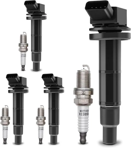 Vista 36 de Paquetes de bobinas de encendido UF549 y bujía doble de iridio 9029 compatibles con 2007-2019 Nissan Altima Versa Sentra Rogue Cube NV200 Pathfinder
