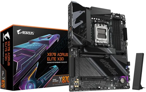 Vista 17 de GIGABYTE X670 AORUS Elite AX AMD AM5 ATX placa base, compatible con Ryzen serie 9000/8000/7000, DDR5, 8+8 Power Phase, 4X M.2, PCIe 5.0, USB-C 3.2