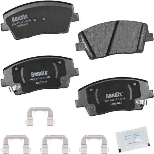 Vista 366 de Pastillas de Freno Delanteras Cerámicas Bendix Priority1 CFC430A para Modelos Selectos INFINITI G35, I30, Nissan 350Z, Altima, Juke, Maxima, Sentra